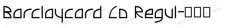 Barclaycard Co Regul字体转换